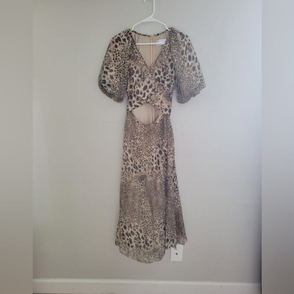 ASOS animal print midi dress - Picture 4 of 6
